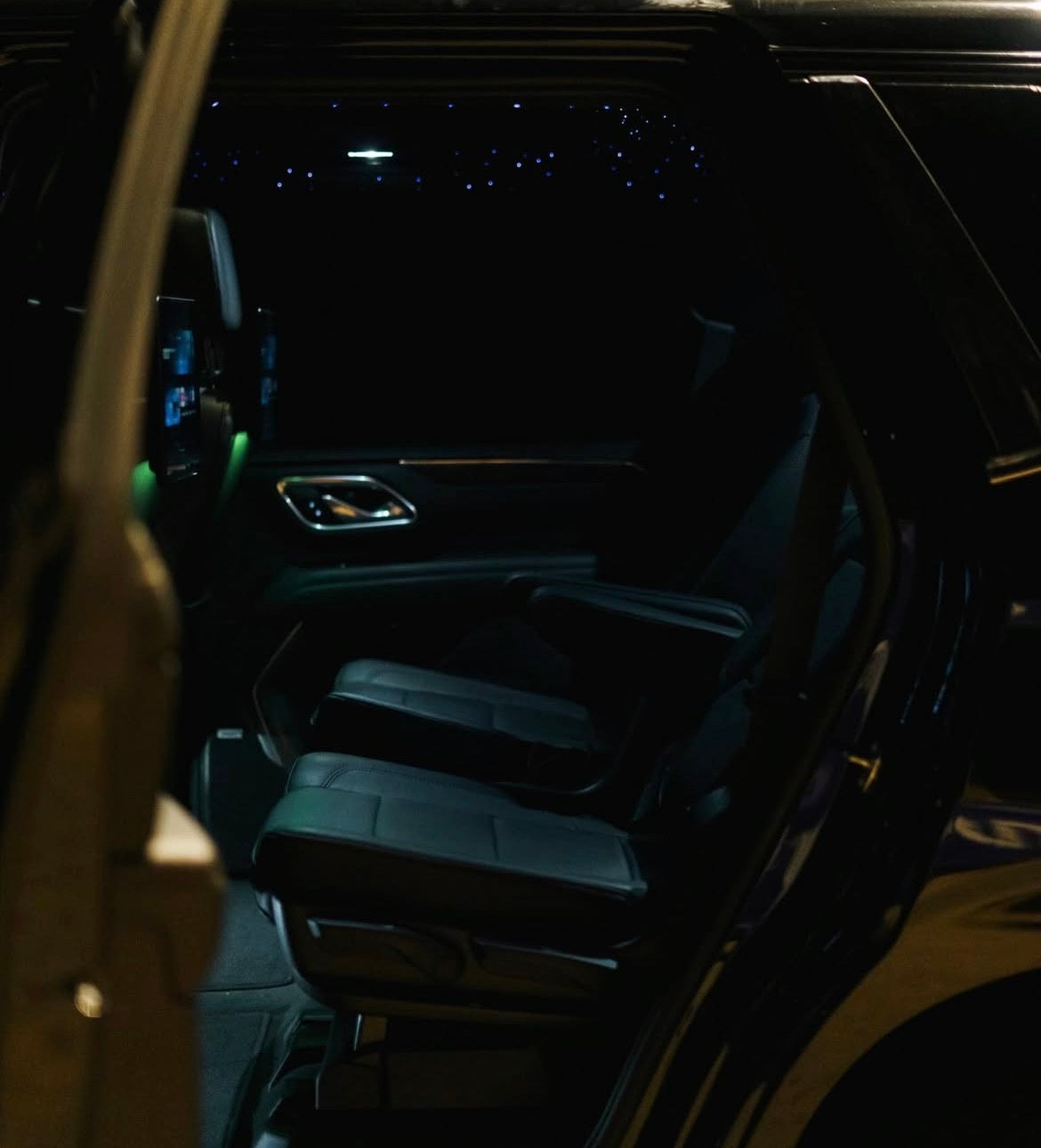 2025 Black Chevrolet Tahoe RST Luxury SUV Rental
